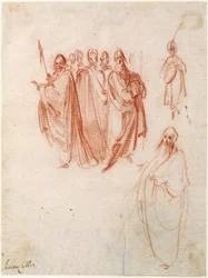Studia postaci [recto]; szkice postaci [verso]