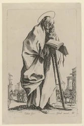Święty Szymon, arkusz 14 z serii „Jezus, dwunastu apostołów i Maria”