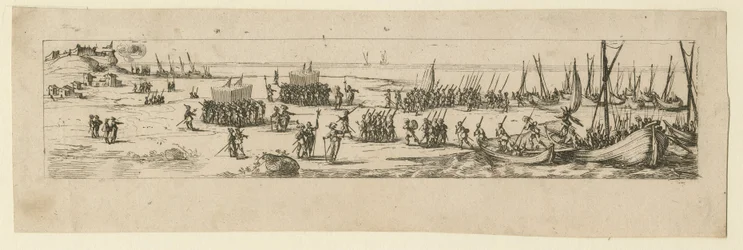 Lądowanie wojsk podczas oblężenia La Rochelle, 1630