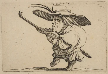 Lutniarz z Varie Figure Gobbi, suita zwana także Les B..., 1616-22.