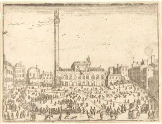 Plac publiczny, Siena.