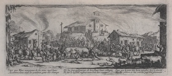Plądrowanie wioski (Pillage et incendie d