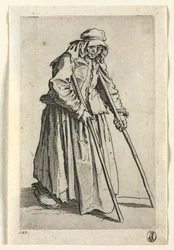 The Beggars: Żebraczka o kulach , c. 1623.