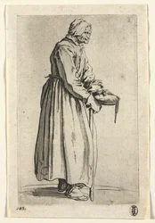 Żebracy: Żebraczka z miską na jałmużnę , c. 1623.