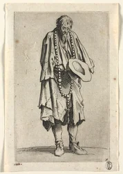 Żebracy: Żebrak z różańcem 1623.