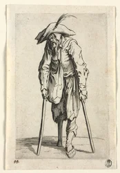 The Beggars: Żebrak z drewnianą nogą , c. 1623.