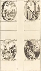 Nawrócenie św. Augustyna; św. Hilary; św. Jan przed Portalem Łacińskim; Św. Jan z Damaszku