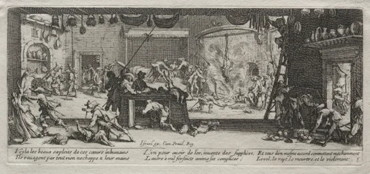 Wielka nieszczęścia wojny: plądrowanie, 1633.