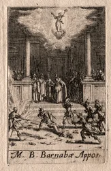 Męczeństwo Apostołów: św. Barnaba.