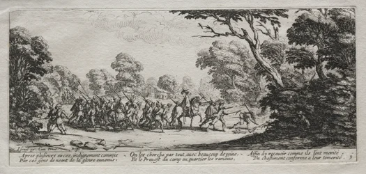 Miseries of War: Aresztowanie złoczyńców, 1633.