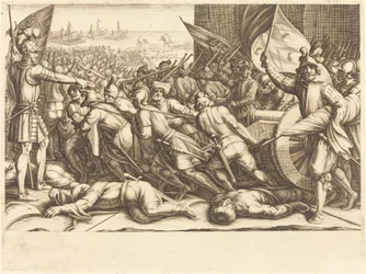 Ponowne zaokrętowanie Turków, ok. godz. 1614.