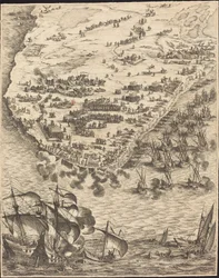 Oblężenie La Rochelle [tablica 10 z 16; zestaw zawiera 1952.8.97-112]
