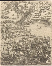 Oblężenie La Rochelle [tablica 11 z 16; zestaw zawiera 1952.8.97-112]