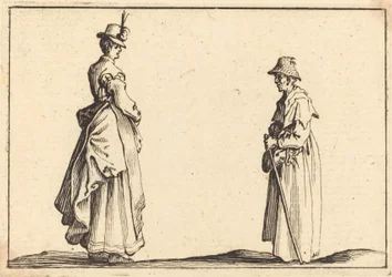 Dwie kobiety w profilu, c. 1617.