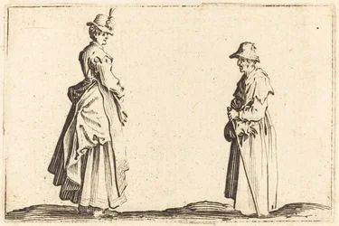 Dwie kobiety w profilu, c. 1622.
