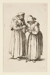 Dwie żebraczki z The Beggars (Les deux mendiantes)