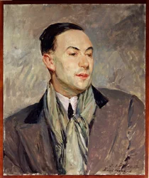 Studium do portretu Paula Moranda (1888-1976) Obraz Jacques Emile (Jacques-Emile) Blanche (1861-1942) wym. 0,54 x 0,45 m Rouen. Muzeum Sztuk Pięknych