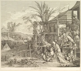 La Chasse Chinoise Chińskie polowanie, z Chinoiseries, po 1743.