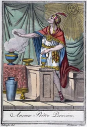 Były peruwiański ksiądz (inca) - w „Encyklopedii podróży” J. Grasset-Saint-Sauveur, Paryż