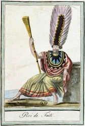 Król Tahiti - w „”Encyklopedii podróży”” J. Grasset Saint-Sauveur
