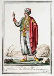 Człowiek stanów barbarzyńskich, „”Encyklopedia podróży”” J. Grasset Saint-Sauveur (Saint Sauveur)