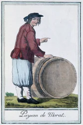 Chłop de Morat (Szwajcaria) - w „”Encyklopedii podróży”” Grasset St Sauveur, wyd. 1796