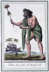 Priest of the Sandwich Islands - w „Encyklopedii podróży” Grasset Saint Sauveur, wyd. Paryż 1796