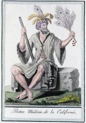 Ksiądz lekarz z Kalifornii - w „”Encyclopedia of Travels”” Grasset Saint Sauveur, wyd. Paryż 1796