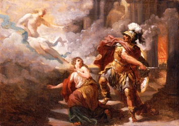 Helen ocalona przez Wenus od gniewu Eneasza, 1779