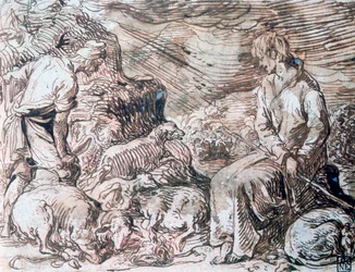 Hipokrates i Demokryt, ok. 1584-1629