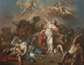 Apollo i Diana atakują dzieci Niobe