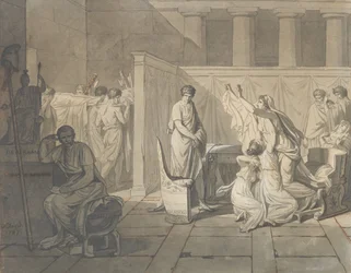 Studium dla Liktorów przynoszących Brutusowi ciała jego synów, 1787.