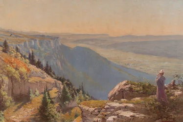 Płaskowyż Vercors (widok z Les Ramées) (olej na płótnie)