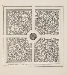 Projekt dla Parter, z Theater des Plans et Jardinages, wyd. 1652 (rycina)