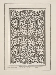 Projekt dla Parter, z Theater des Plans et Jardinages, wyd. 1652 (rycina)