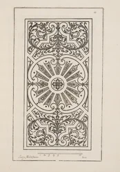 Projekt dla Parter, z Theater des Plans et Jardinages, wyd. 1652 (rycina)