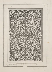 Projekt dla Parter, z Theater des Plans et Jardinages, wyd. 1652 (rycina)