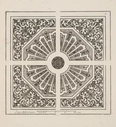 Projekt dla Parter, z Theater des Plans et Jardinages, wyd. 1652 (rycina)