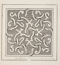Projekt dla Parter, z Theater des Plans et Jardinages, wyd. 1652