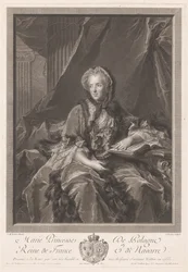 Portret van Koning Maria Leczińska