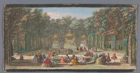 Widok na Bosquet des Bains d