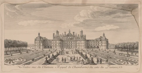 Zamek Chambord z Ogrodów