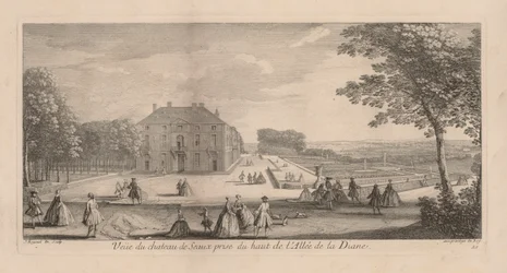 Widok na Chateau de Sceaux z Promenady Diany.