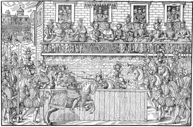 Turniej, w którym Henri II zostaje śmiertelnie ranny, 1559