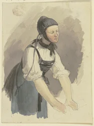 Kobieta chwytająca