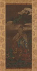 Portret En no Gyoja, koniec XIV-XV wieku.