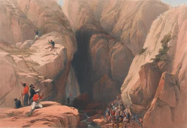 „Wjazd na przełęcz Kojak z Parusza”, ok. 1839 (litografia, przyciemniana)
