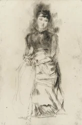 Agnes, ok.1873-75 (drypont na papierze)
