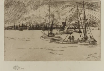 Amsterdam, z Tolhuis, 1863.