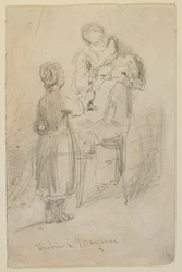 Fryzjer w Moguncji, 1858.